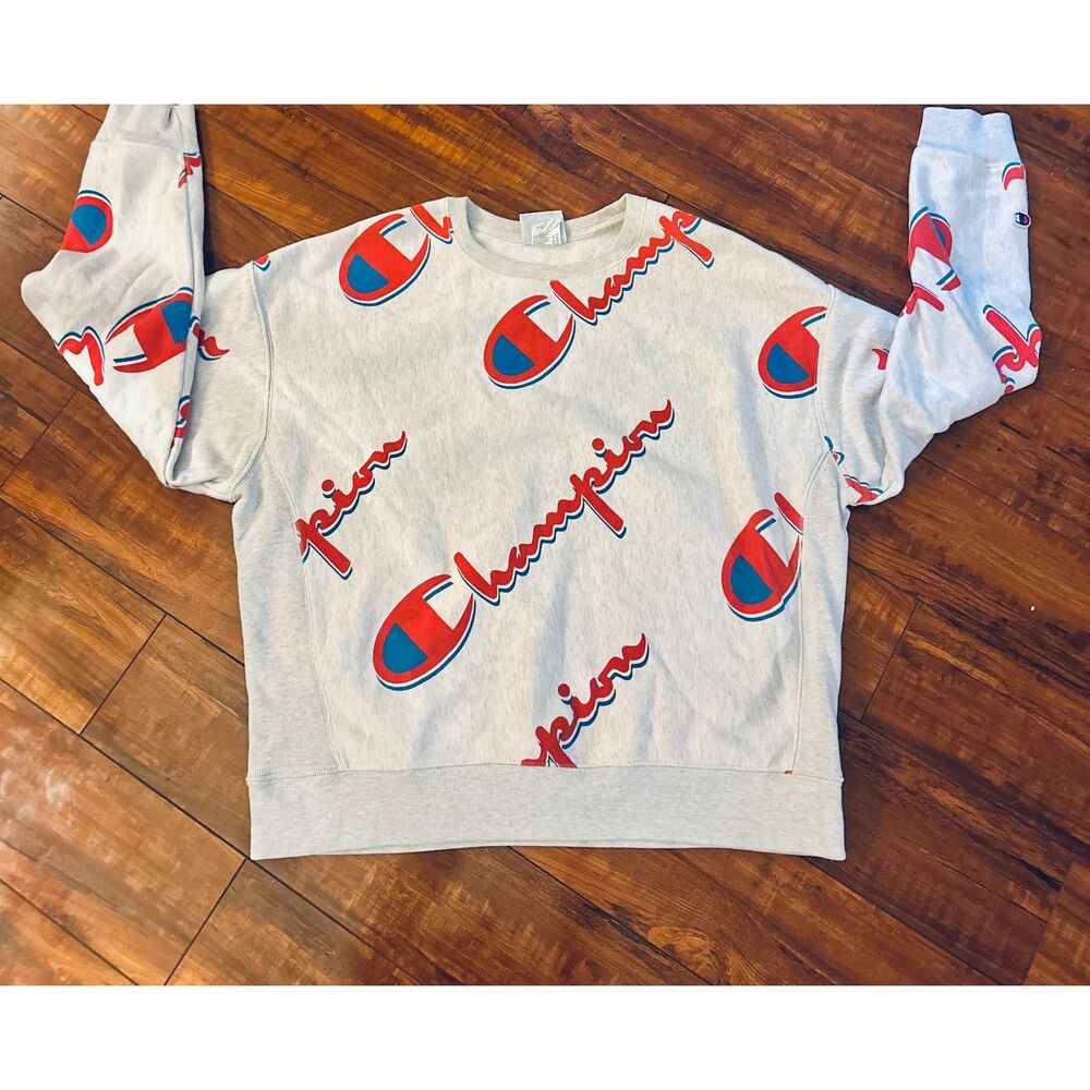 Champion Reverse Weave Y2K Streetwear Athletic Cotton Crewneck Sweatshirt 2XL